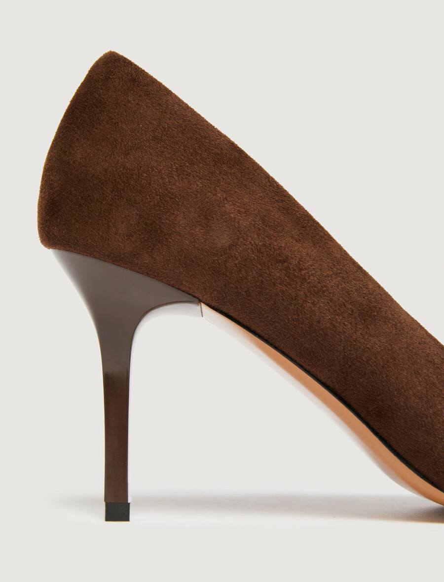 pumps mit metallkappe - dunkelbraun