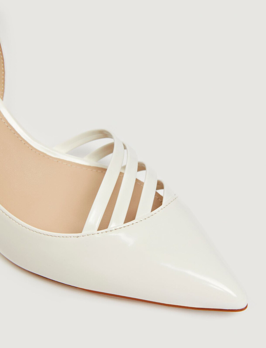 riemchen-slingbacks – weiss