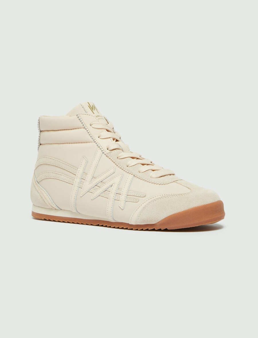 high-top-sneaker – elfenbein