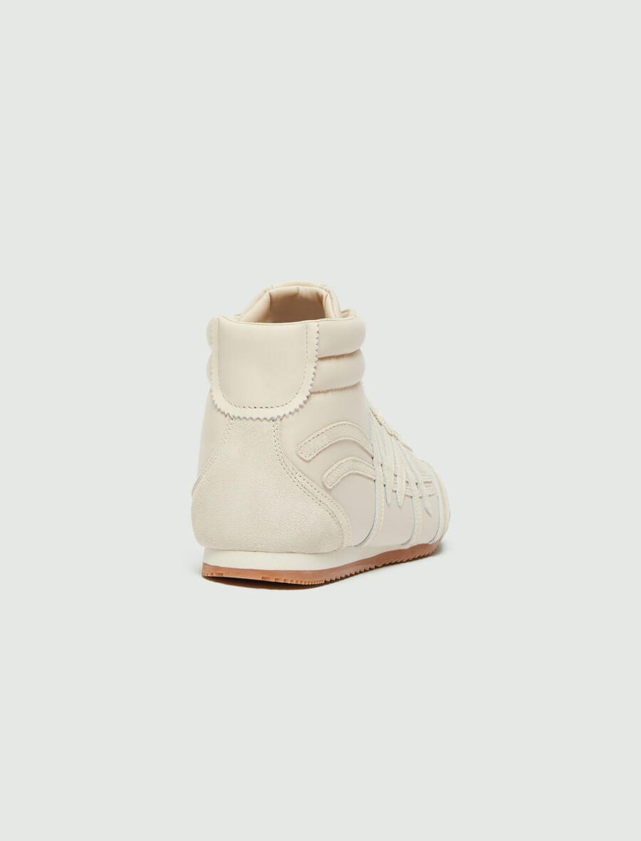 high-top-sneaker – elfenbein