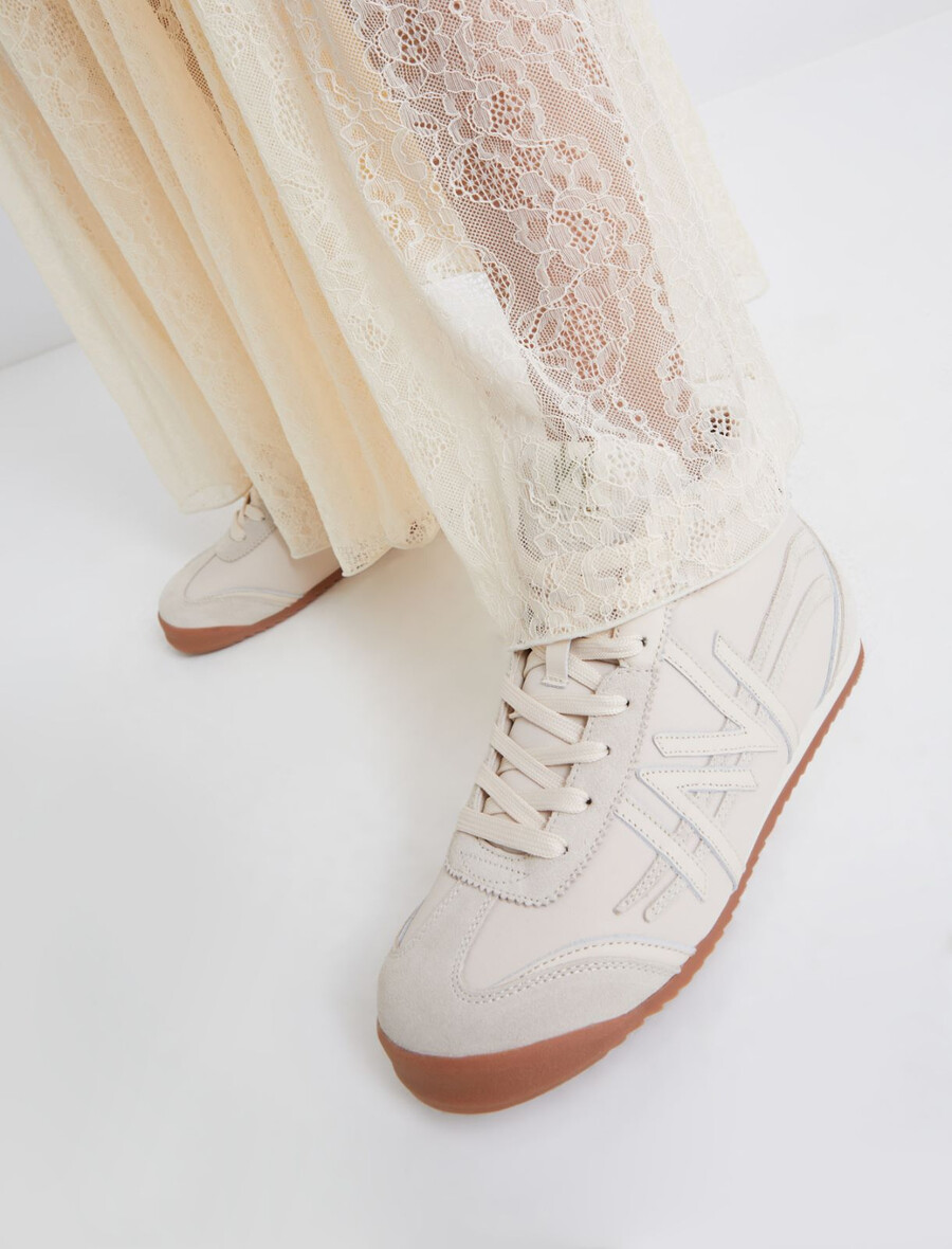 high-top-sneaker – elfenbein