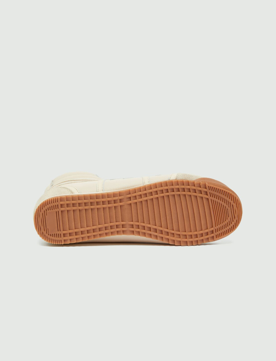 high-top-sneaker – elfenbein
