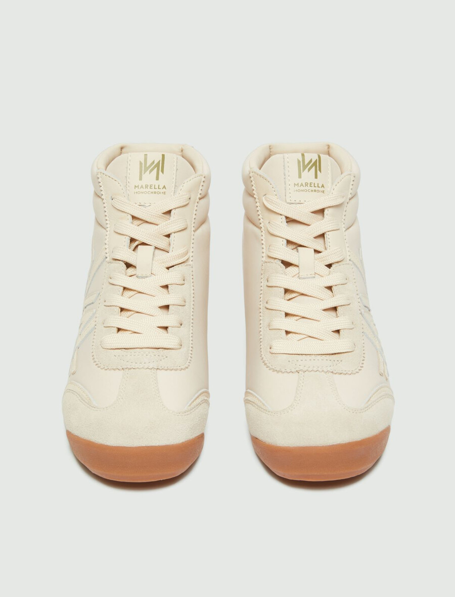 high-top-sneaker – elfenbein