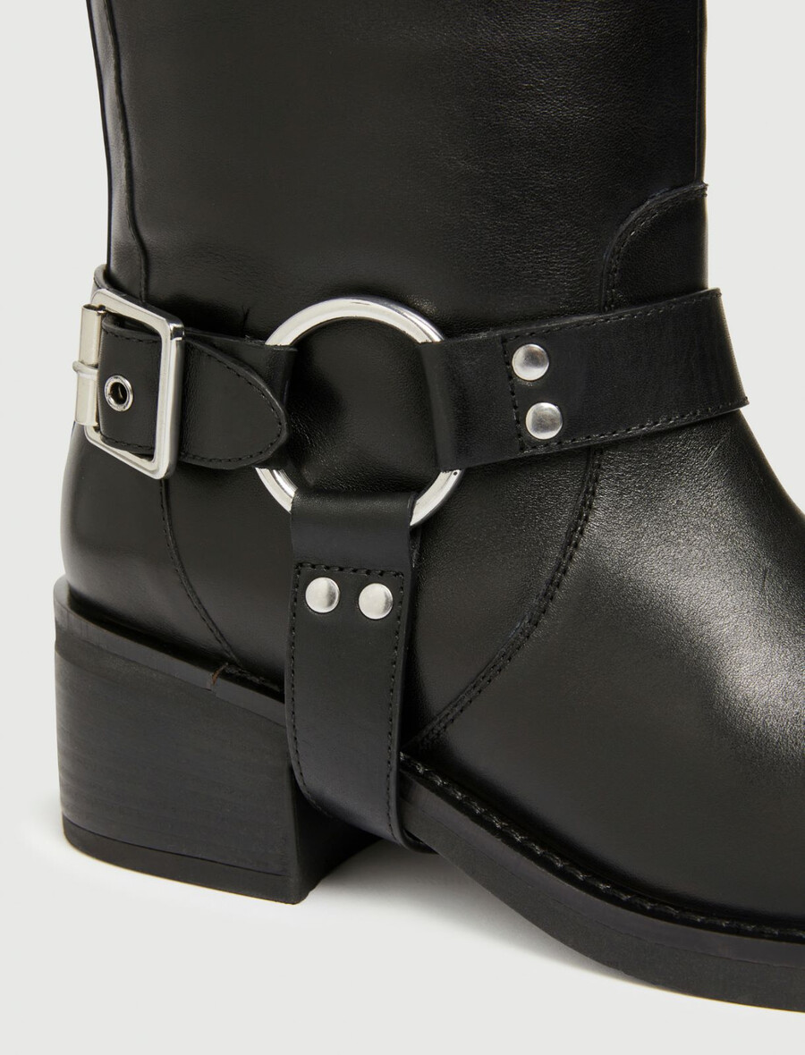 motorradstiefel - schwarz