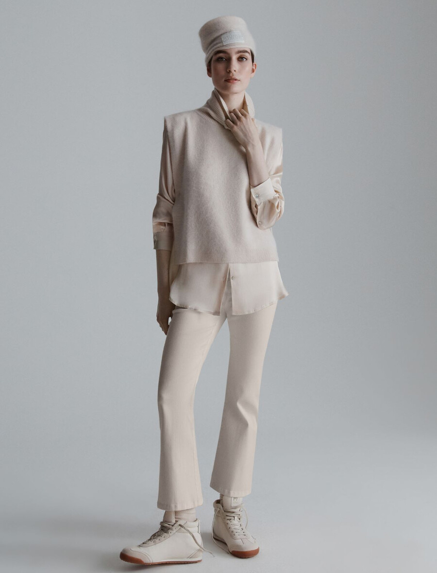 seidenmischgewebe-satinhemd – creme