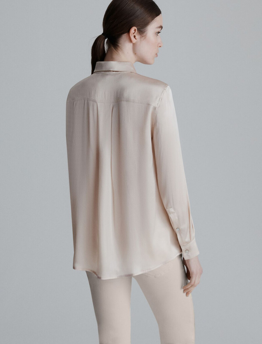 seidenmischgewebe-satinhemd – creme