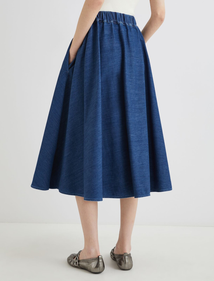 jeans-kreisrock - blaue jeans