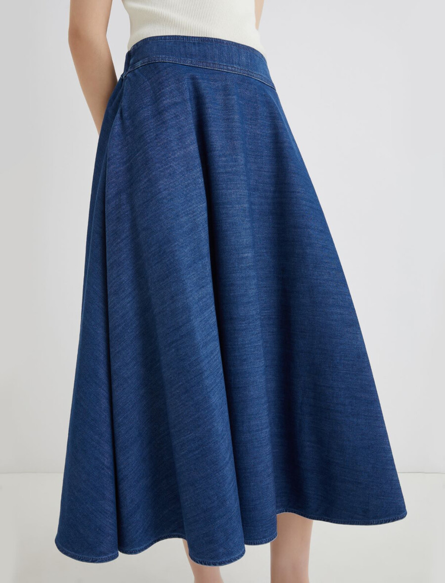 jeans-kreisrock - blaue jeans