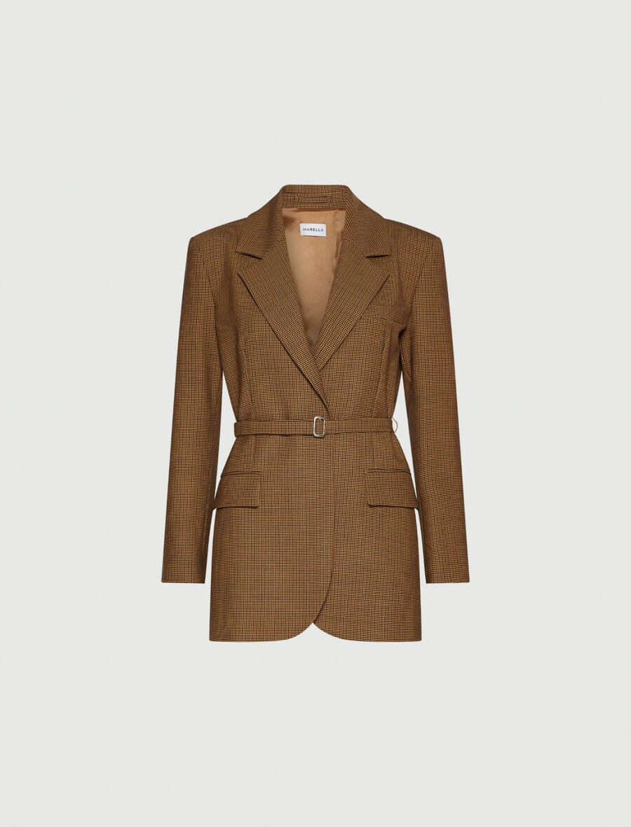stretch-blazer - kamel