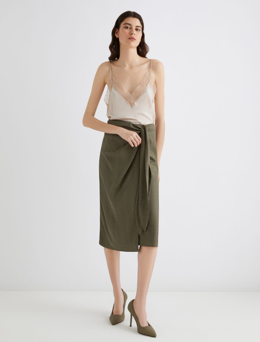 twill-wickelrock - kaki