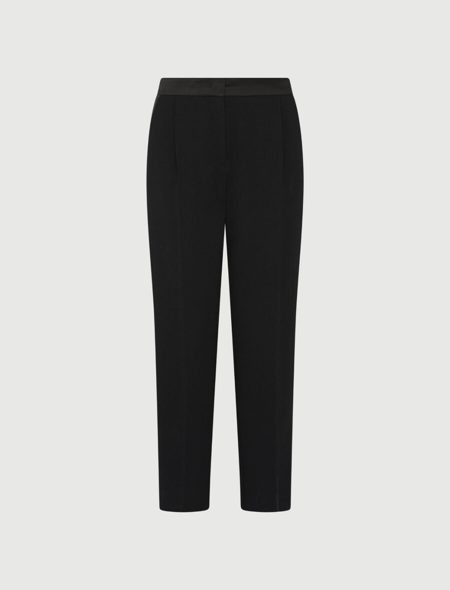 faltenhose - schwarz