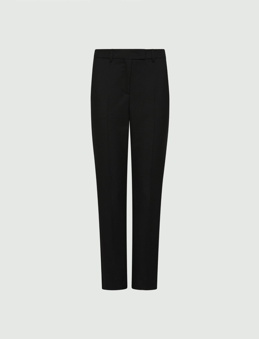 stretch-chino-hose - schwarz