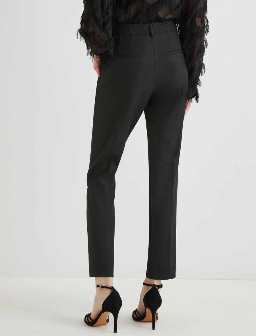 stretch-chino-hose - schwarz