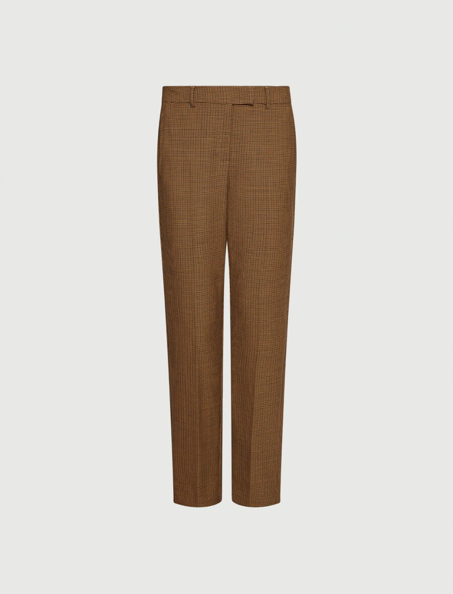 chino-hose aus stretchmaterial - camel