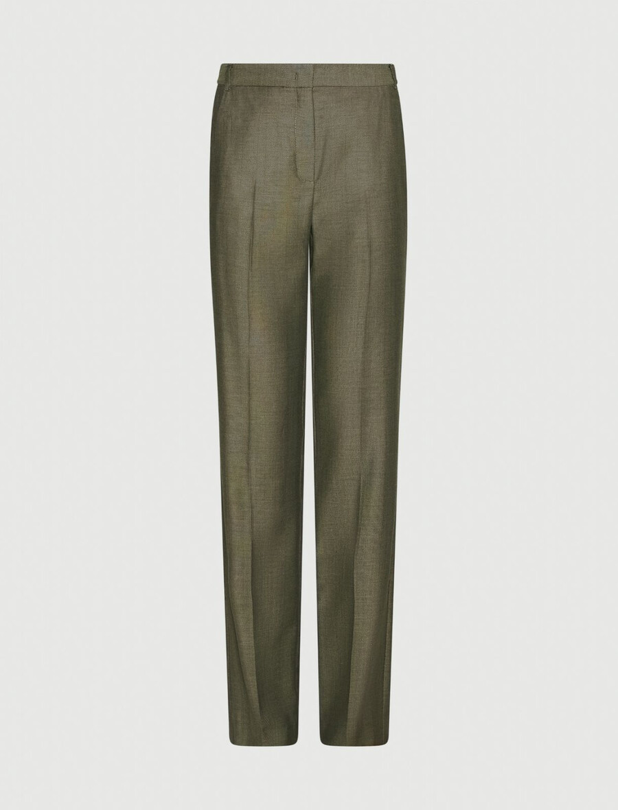 fluid twill hose - kaki
