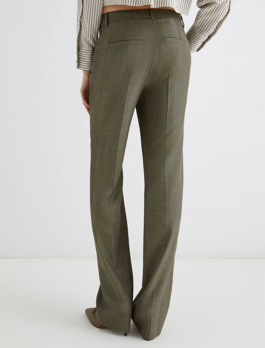 fluid twill hose - kaki