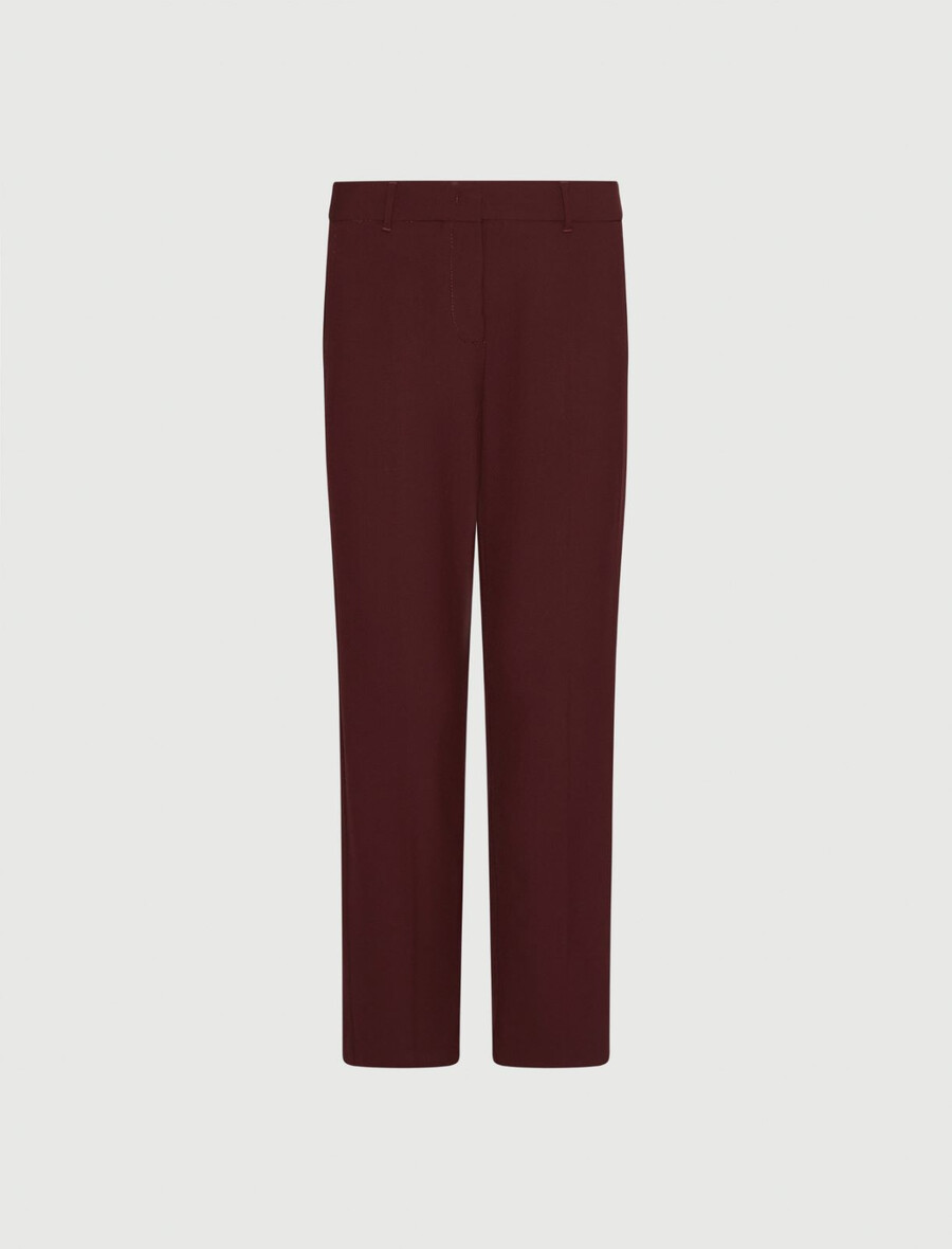 stretch-viskosehose - bordeaux