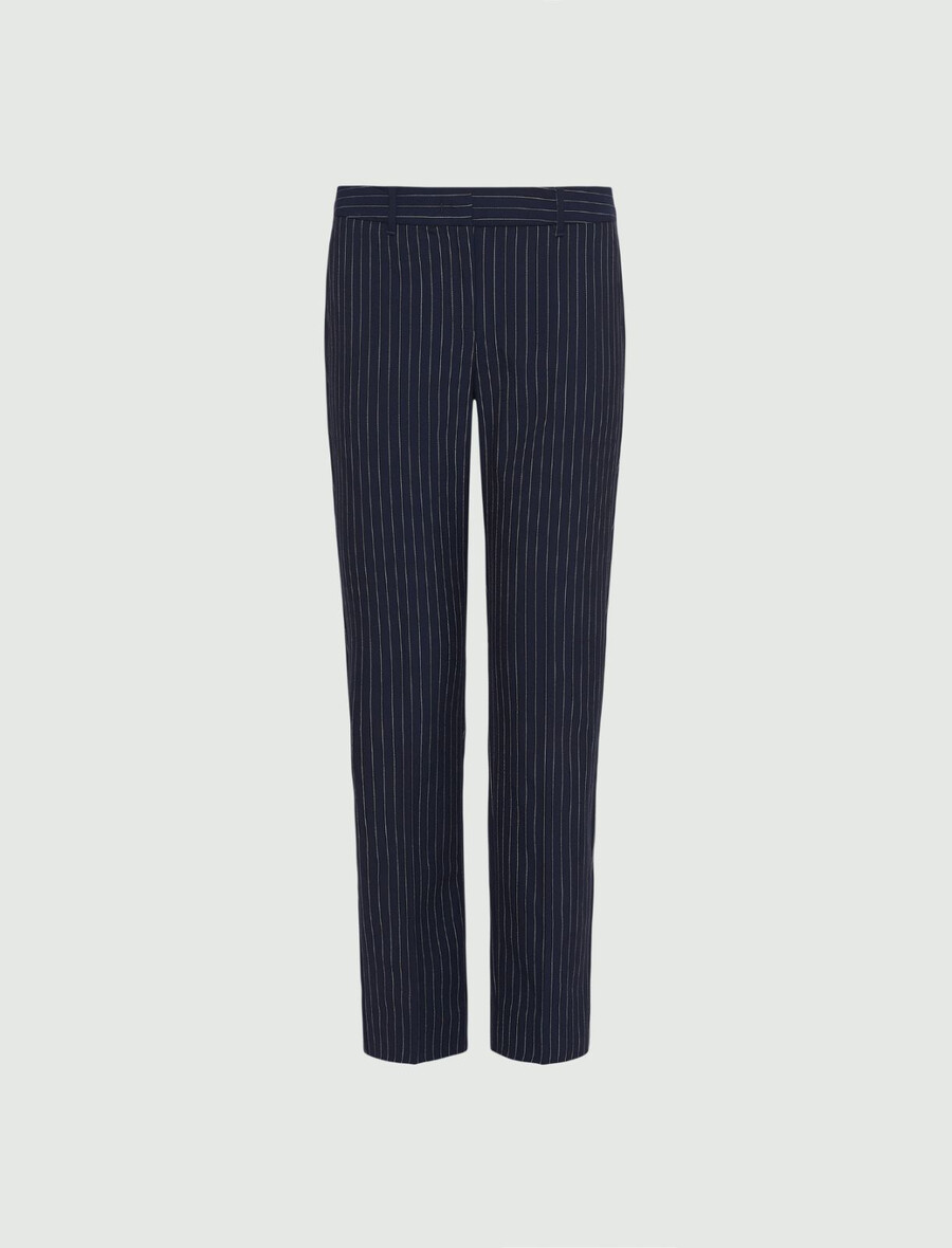 stretch-viskosehose - marineblau