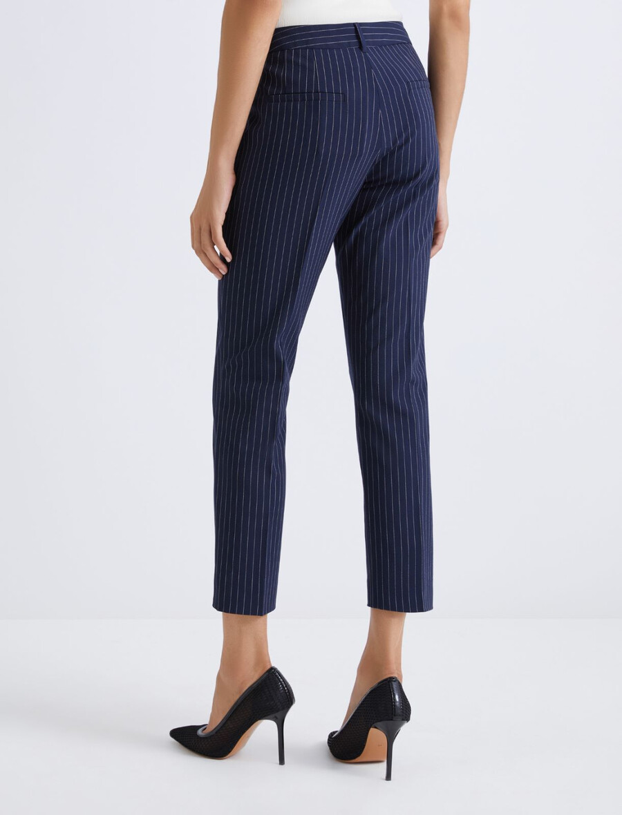 stretch-viskosehose - marineblau