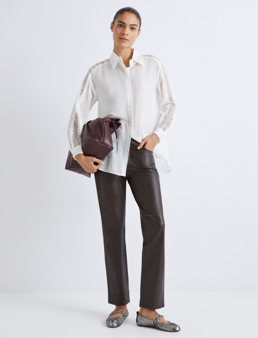 5-pocket-lederhose - braun