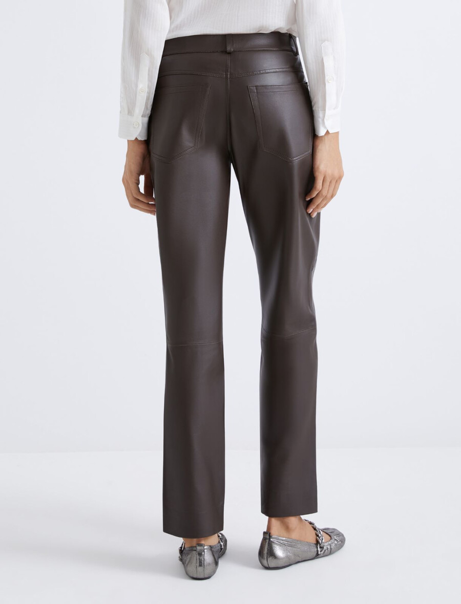5-pocket-lederhose - braun