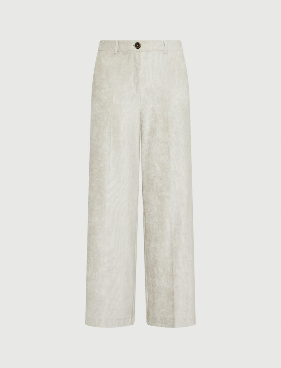 cordhose mit geradem schnitt – elfenbein
