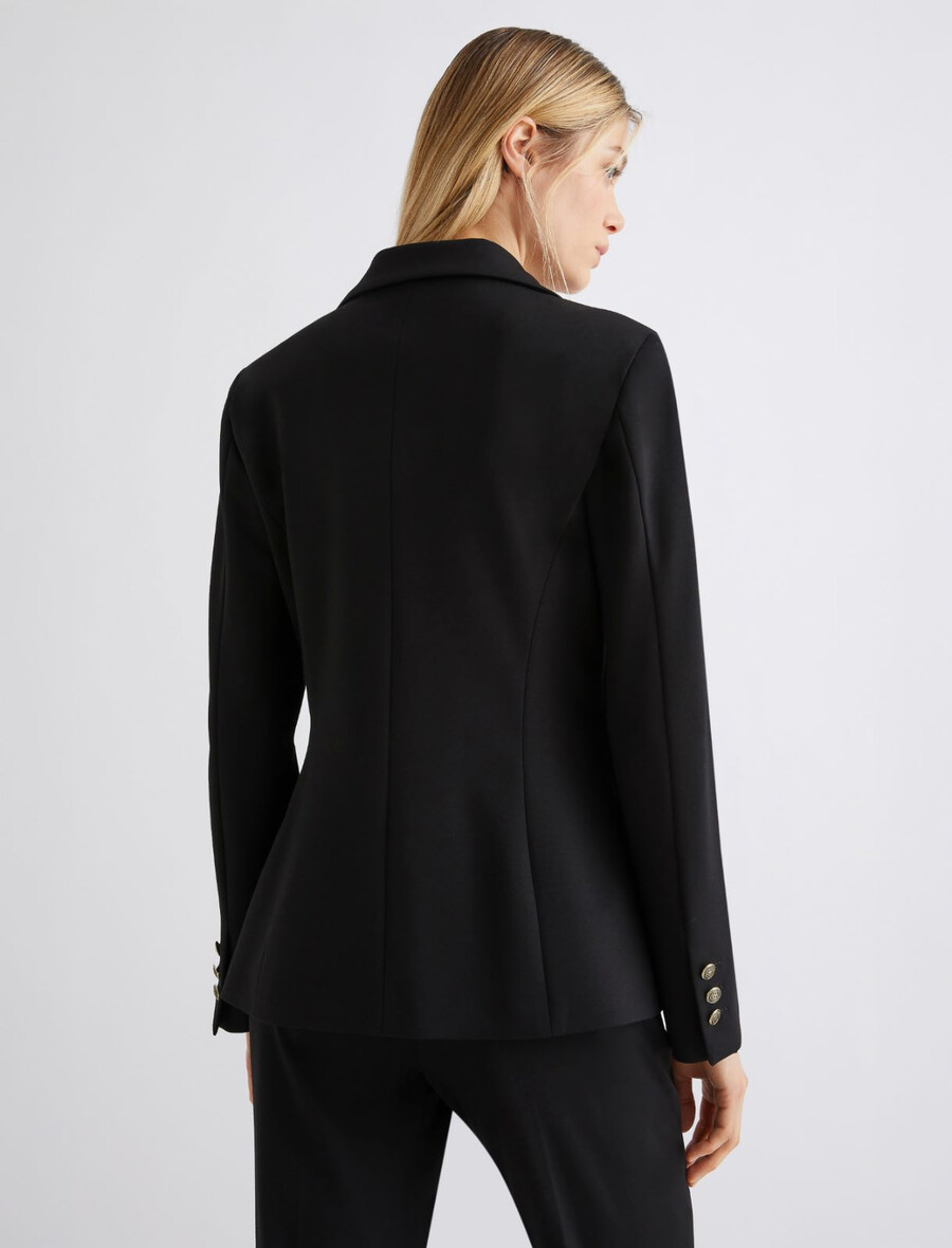 jersey-sahara-jacke - schwarz
