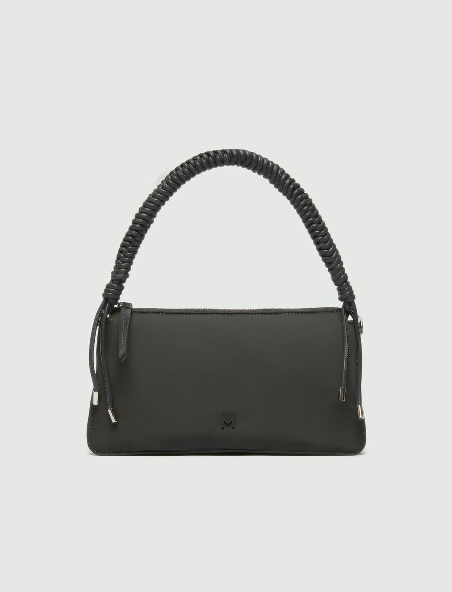 gepolsterte handtasche – dunkelgrau