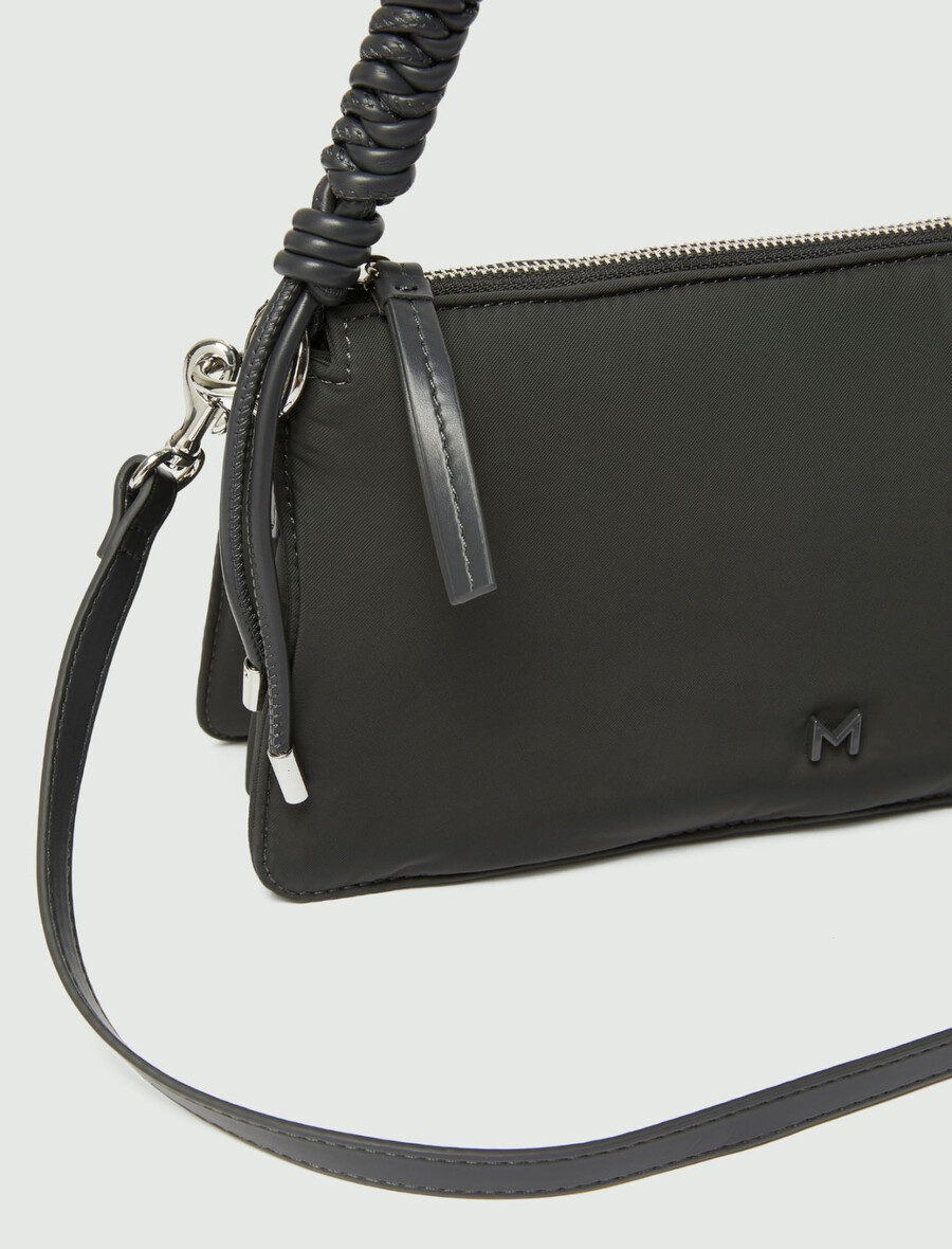 gepolsterte handtasche – dunkelgrau