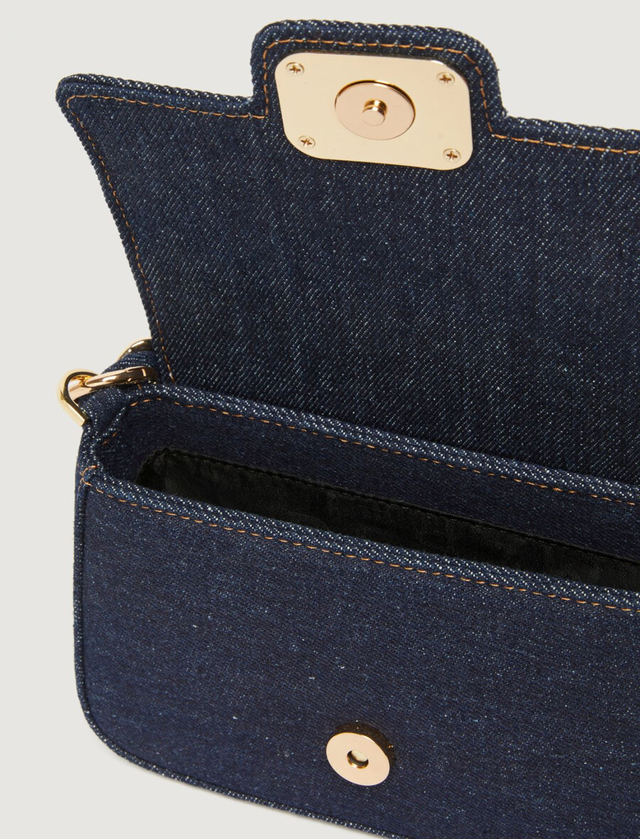 kleine jeans-tasche von le muse – marineblau