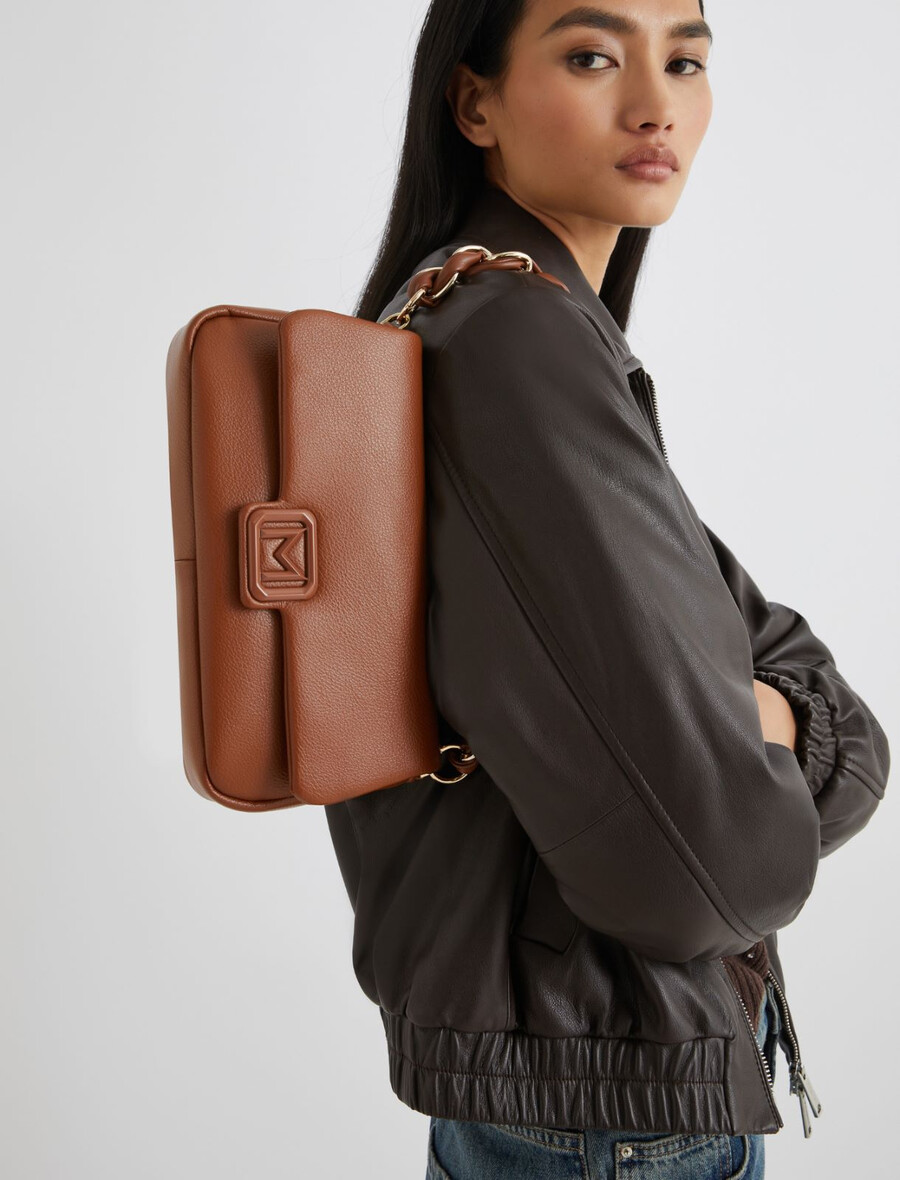 le muse mittelgroße gepolsterte tasche - tabak