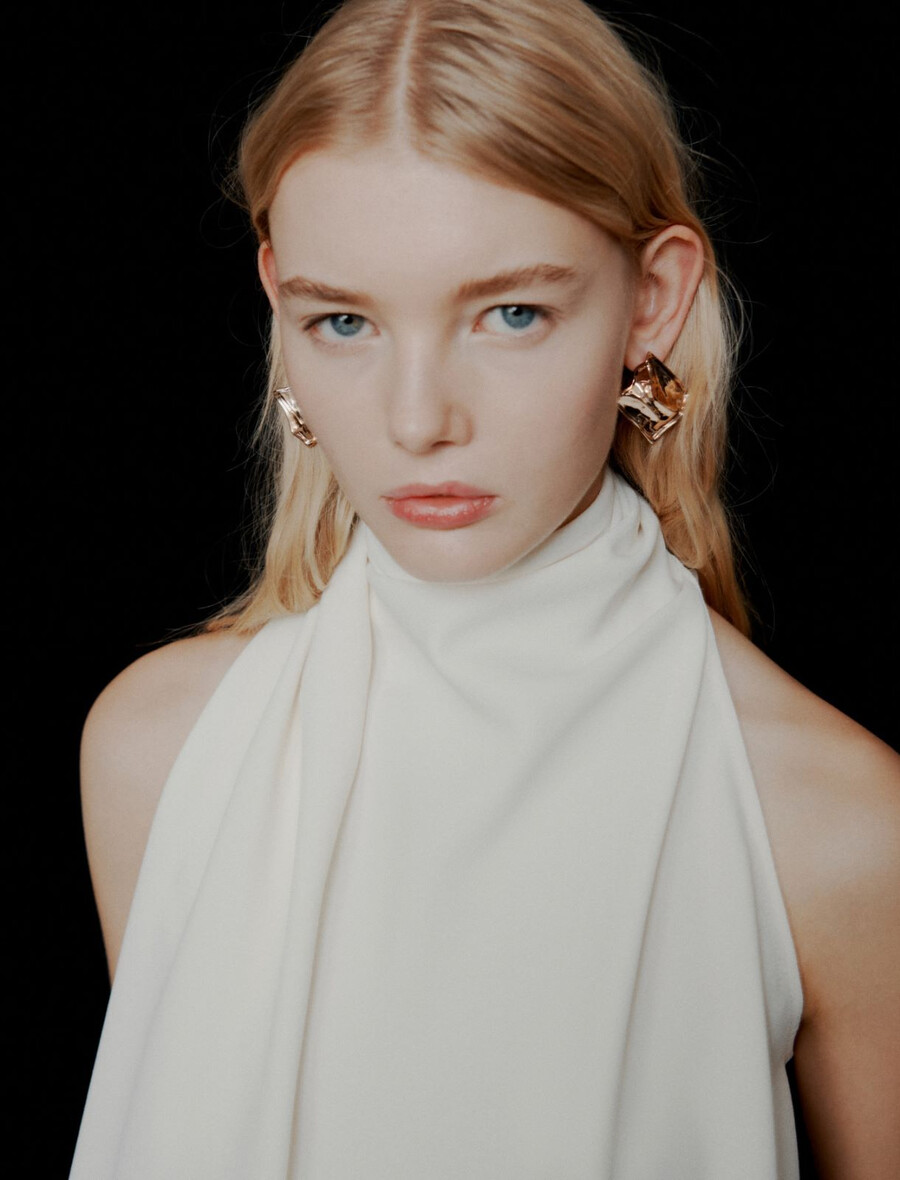 envers satin-neckholder-top – wolle weiss