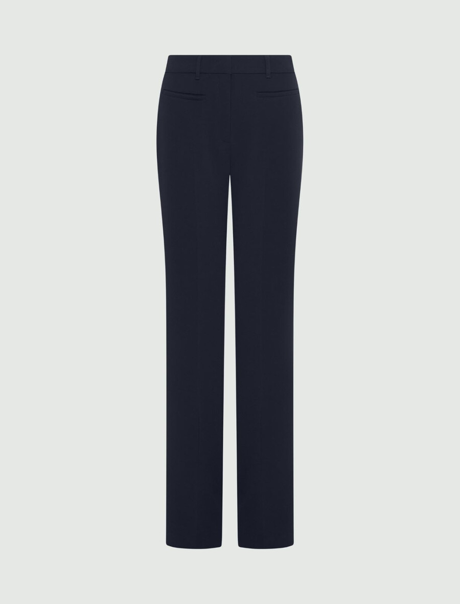 leicht ausgestellte cady-hose - marineblau