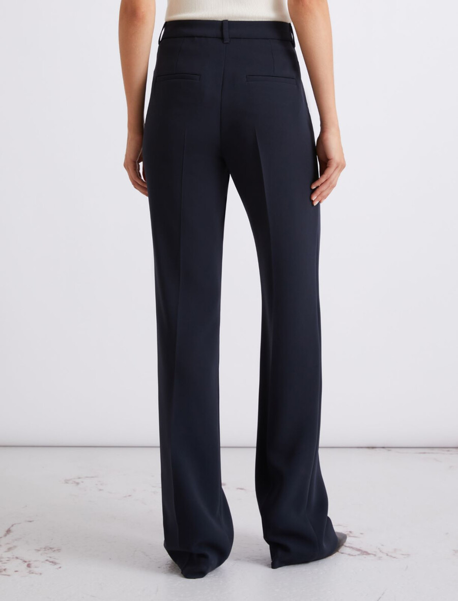 leicht ausgestellte cady-hose - marineblau