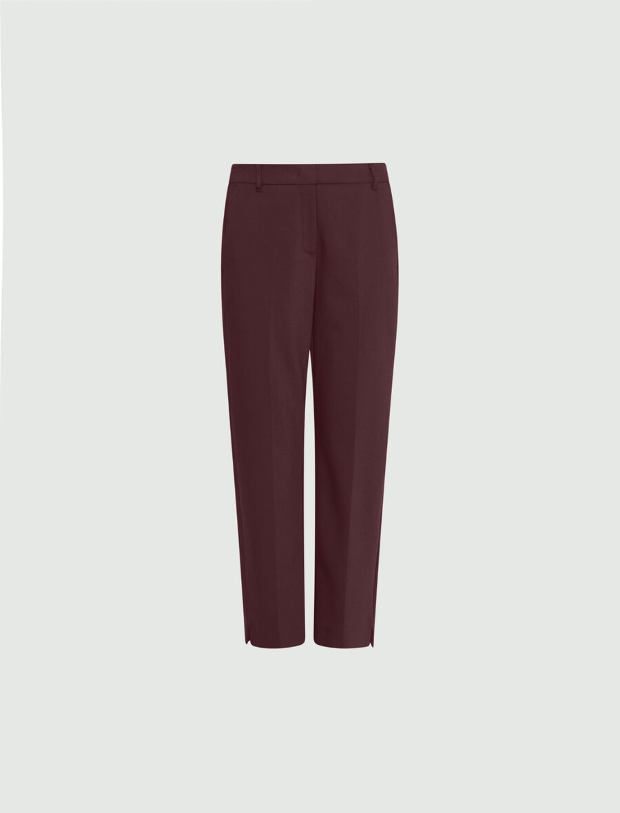 stretch-baumwollmischhose - bordeaux