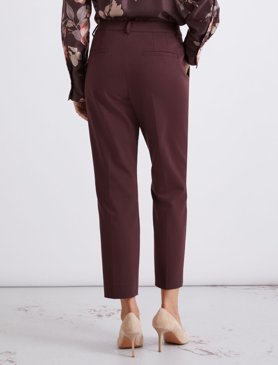 stretch-baumwollmischhose - bordeaux