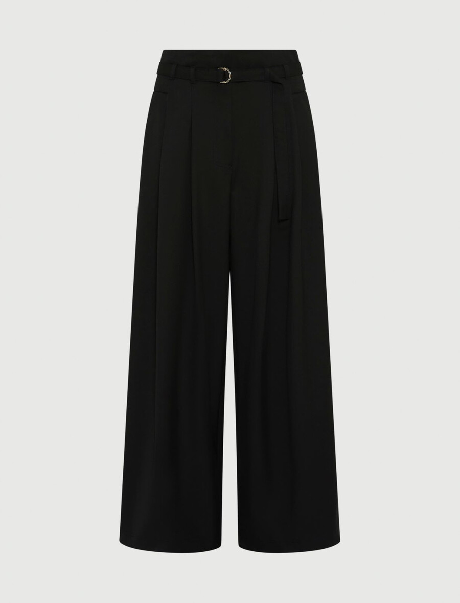 hochgeschnittene hose - schwarz