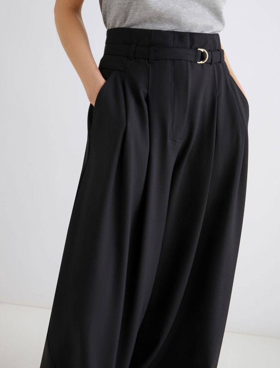 hochgeschnittene hose - schwarz