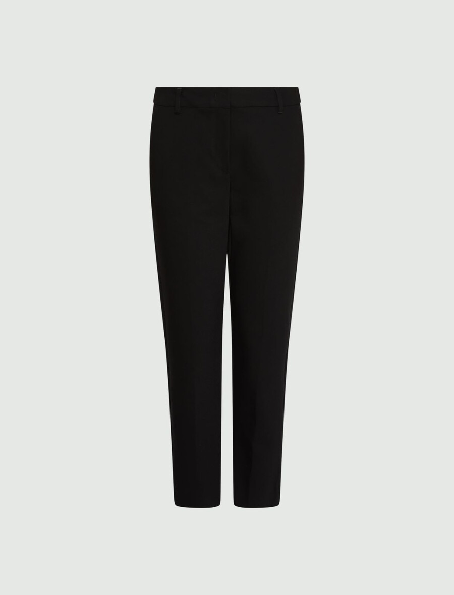 chino-hose aus stretch-baumwolle – schwarz