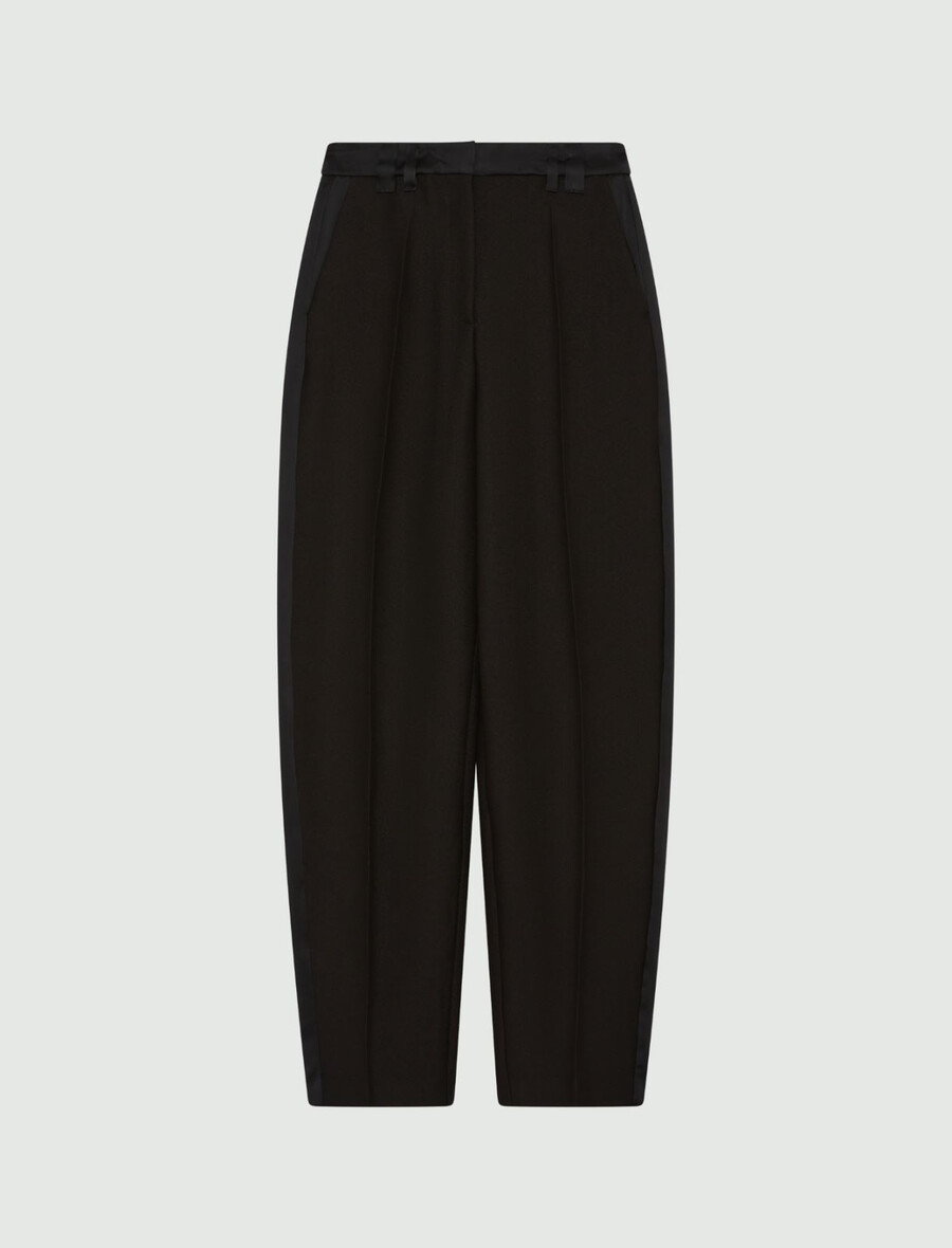 hose mit weitem bein - schwarz
