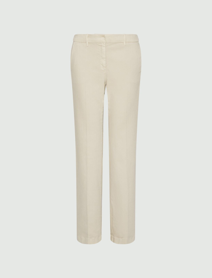 weit geschnittene hose - creme