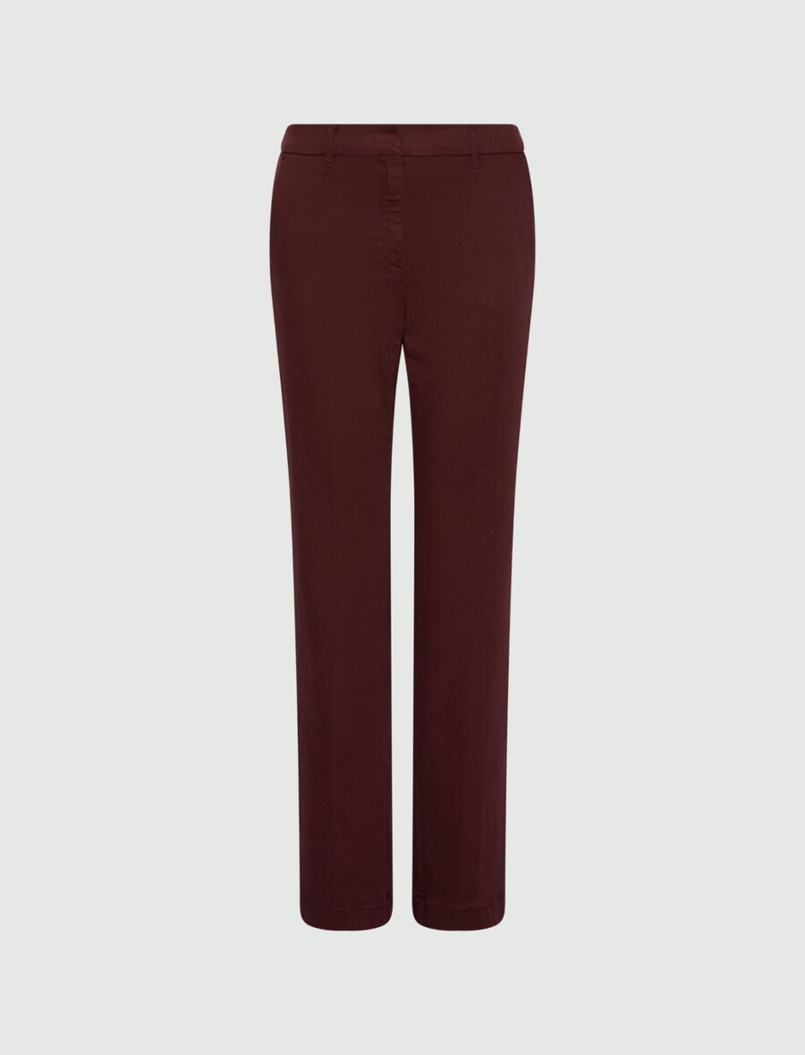 weit geschnittene hose - bordeaux