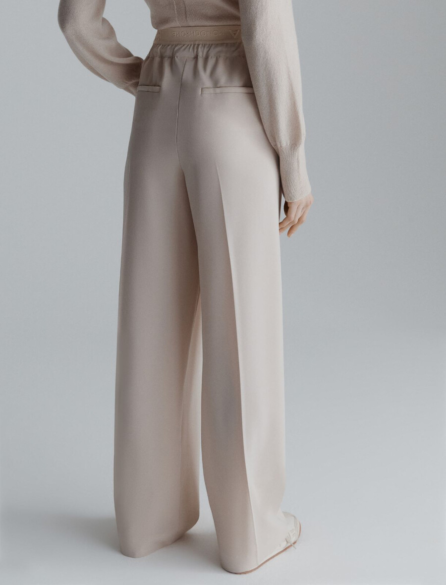hose mit kordelzug - creme