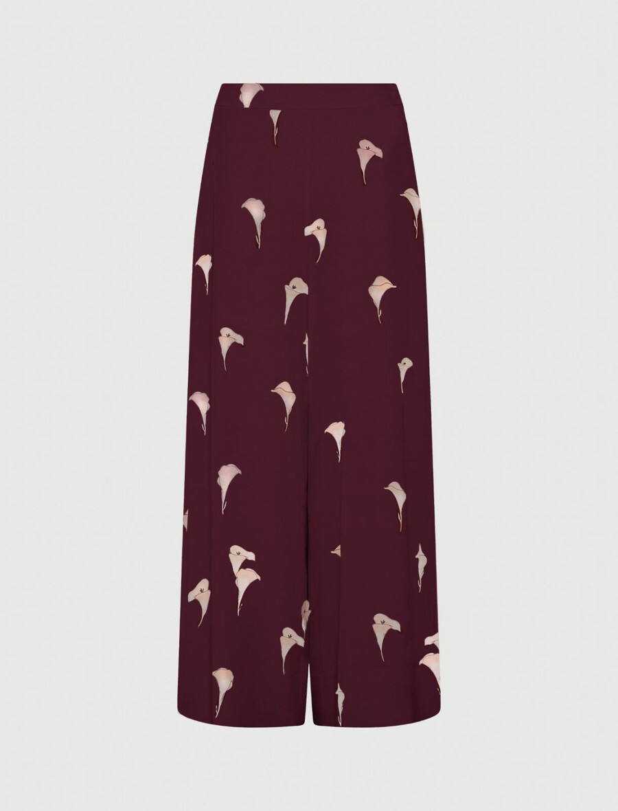 weite voile-hose - natur