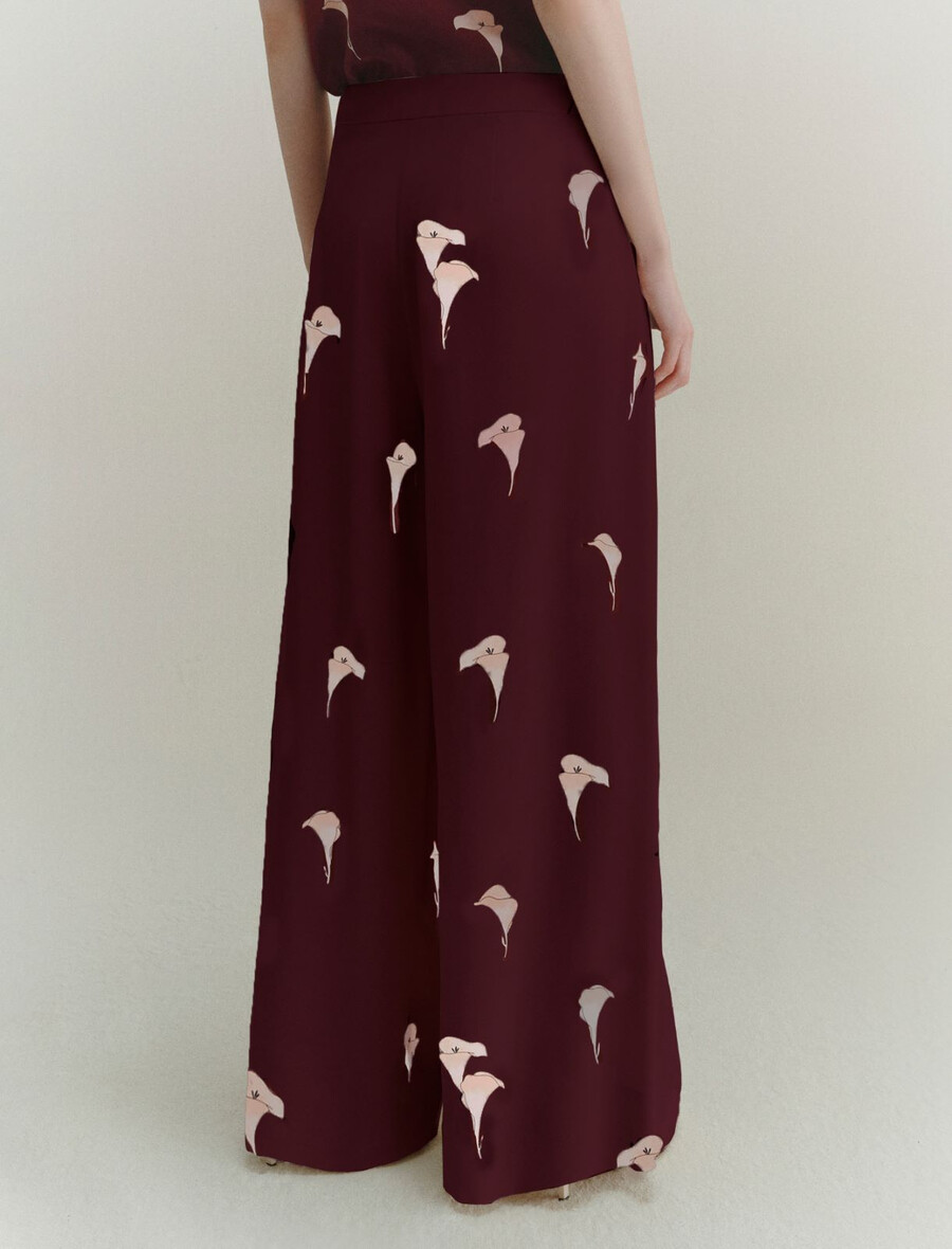 weite voile-hose - natur
