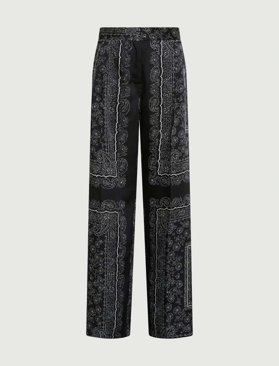 faltenhose - schwarz