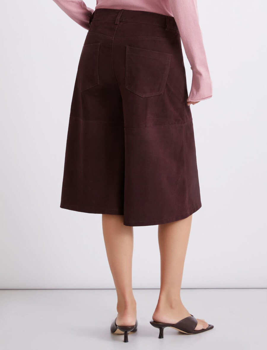 wildleder-culottes - bordeaux