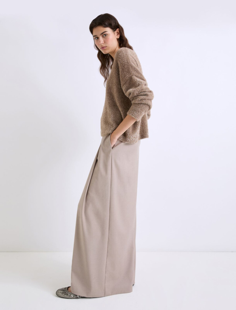 stretch-hose mit weitem bein - seil
